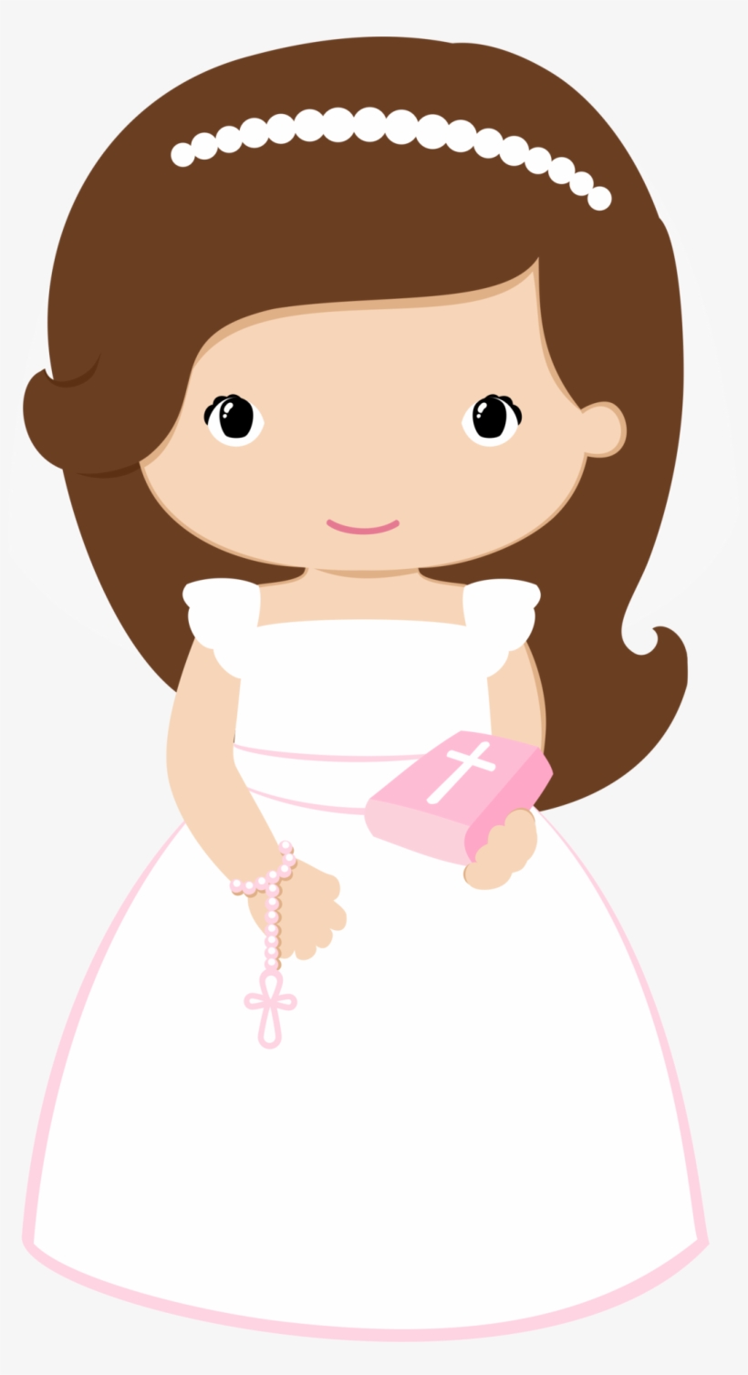 Communion Clipart Baptism - Clipart Communion Girl Png Wave Hair, transparent png #416471