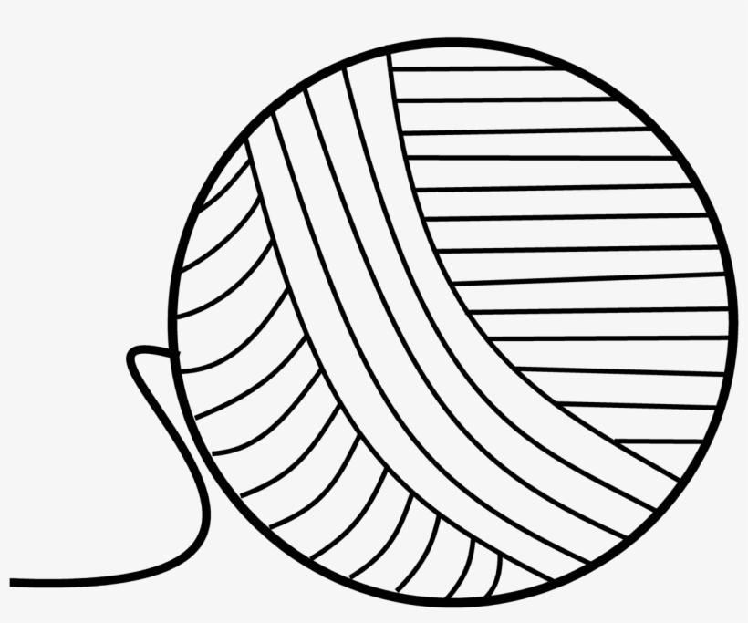 #f 40 Ball Of Yarn - Black And White Steampunk Clipart, transparent png #416672