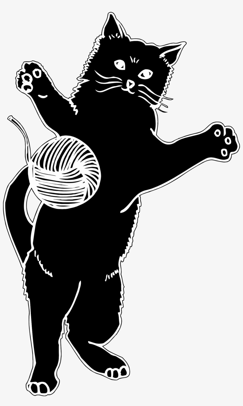 This Free Icons Png Design Of Cat Playing With Ball, transparent png #416698