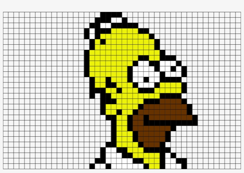 Pixel Art Homer Simpson Free Transparent Png Download Pngkey