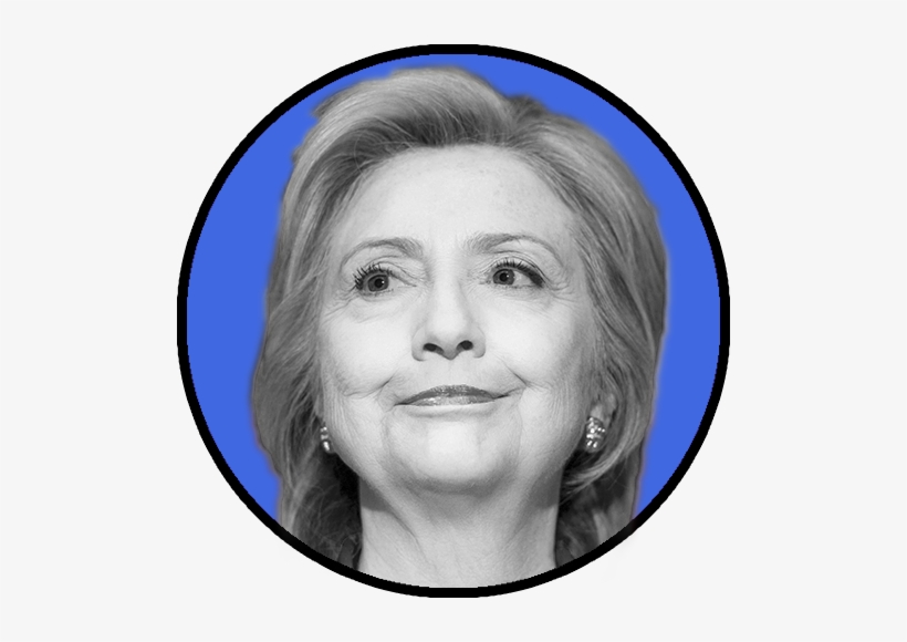 Hillary Clinton - 2,807 - Circle Photo Of Hillary Clinton, transparent png #416842