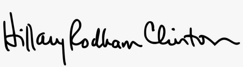 Hillary Rodham Clinton Signature - Hillary Clinton Signature, transparent png #416921