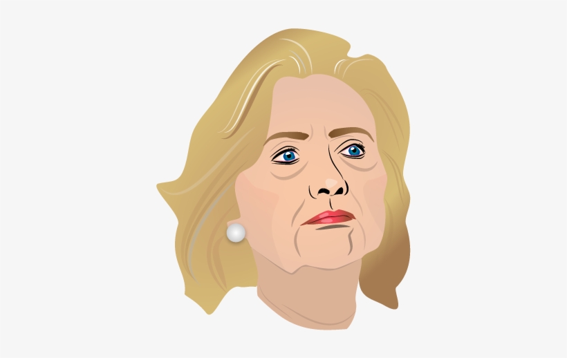 Hillary Vector - Hillary Clinton Emoji, transparent png #416924