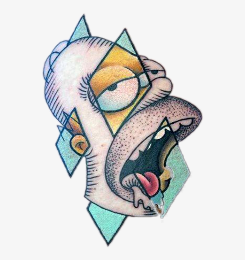 Tattoo The Simpsons Homer Simpson - Homero Tattoo, transparent png #416966