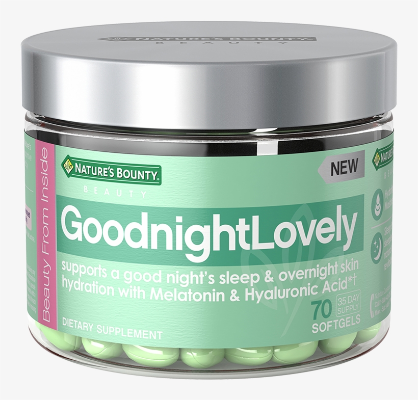 Hydrate Skin Overnight - Nature's Bounty Goodnight Lovely Dietary Supplement, transparent png #417298