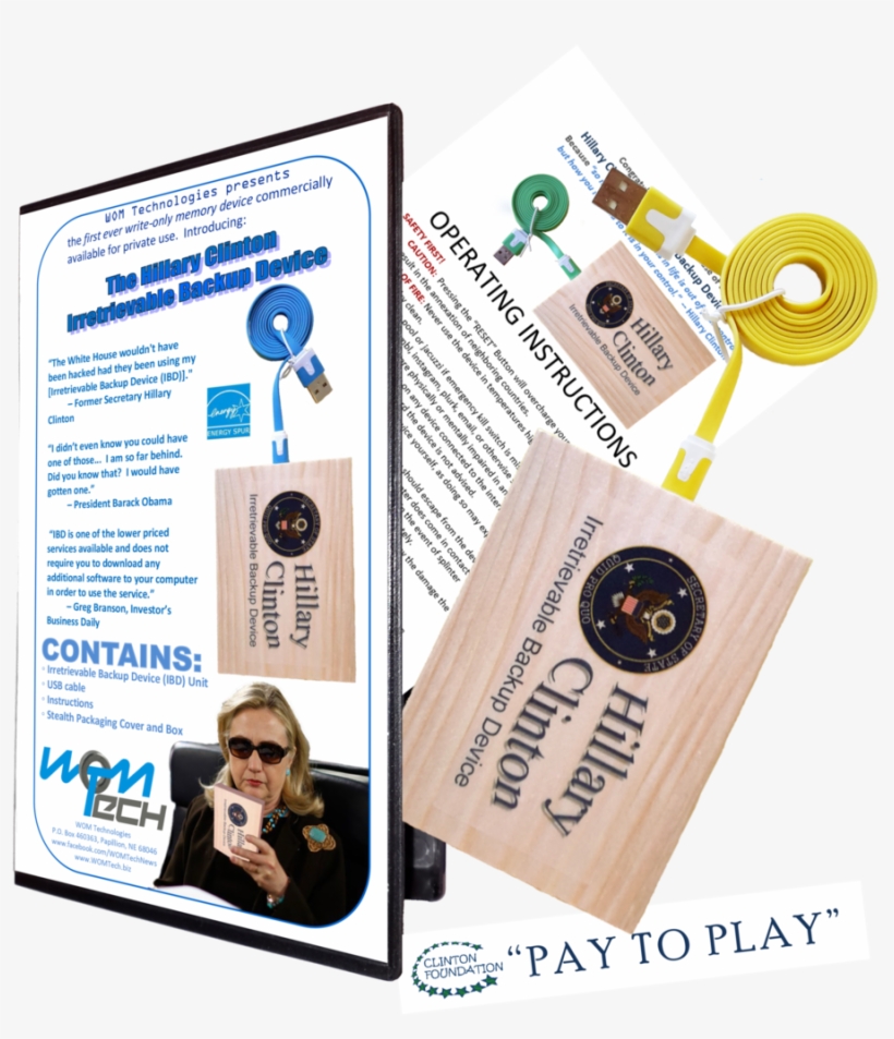 *hillary Clinton Irretrievable Backup Device, transparent png #417300