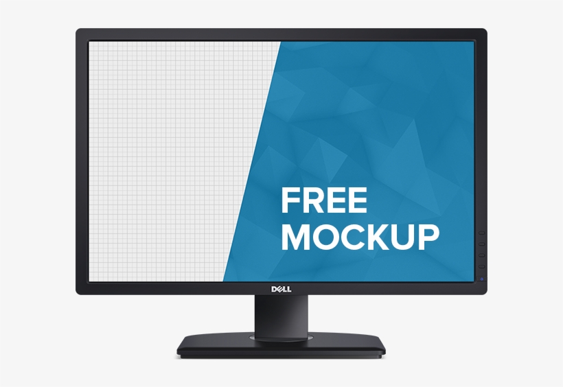 Clip Art Library Library Desktop Vector Mockup - Dell Monitor Vector, transparent png #417322