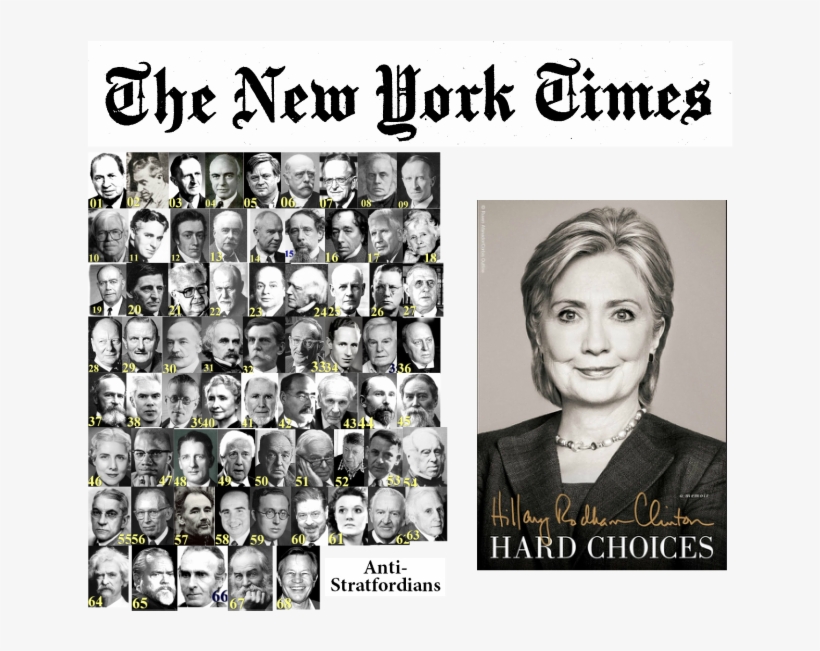 Hillary Clinton And The Shakespeare Authorship Question - Hard Choices A Memoir, transparent png #417493