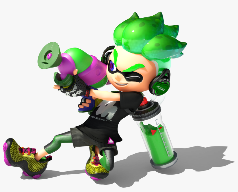 I Think I Know The Reasons Why Pearl Has Hate - Green Inkling Splatoon 2, transparent png #417568