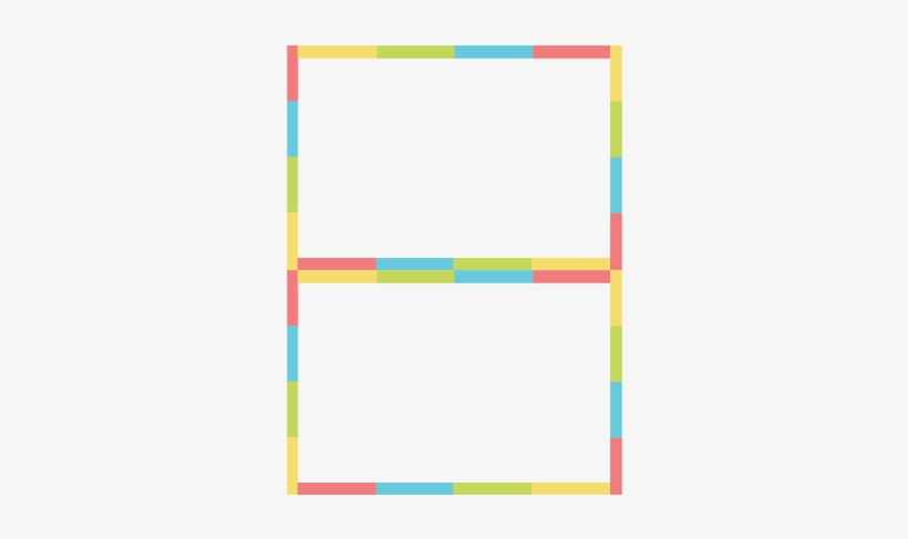 Colorful Bands Small Label Stickers - Sticker, transparent png #417589