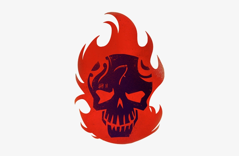 El Diablo Skull Suicide Squad Transparent Cropped By - Suicide Squad Characters Logo, transparent png #417644