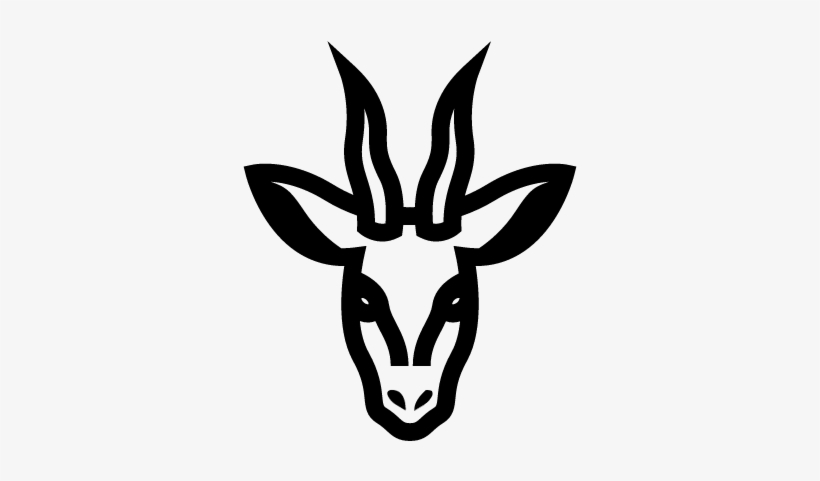 Deer Head Frontal Outline Vector - Camel Face Outline, transparent png #417778