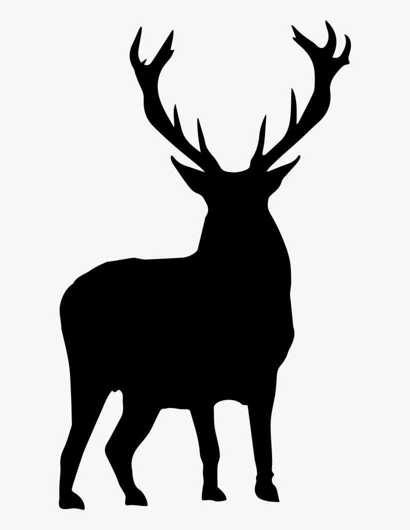 Deer Silhouette Comments - Red Deer Silhouette, transparent png #417923