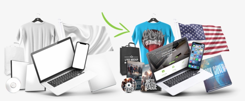 Make Mockups In Seconds - Personal Computer, transparent png #418021