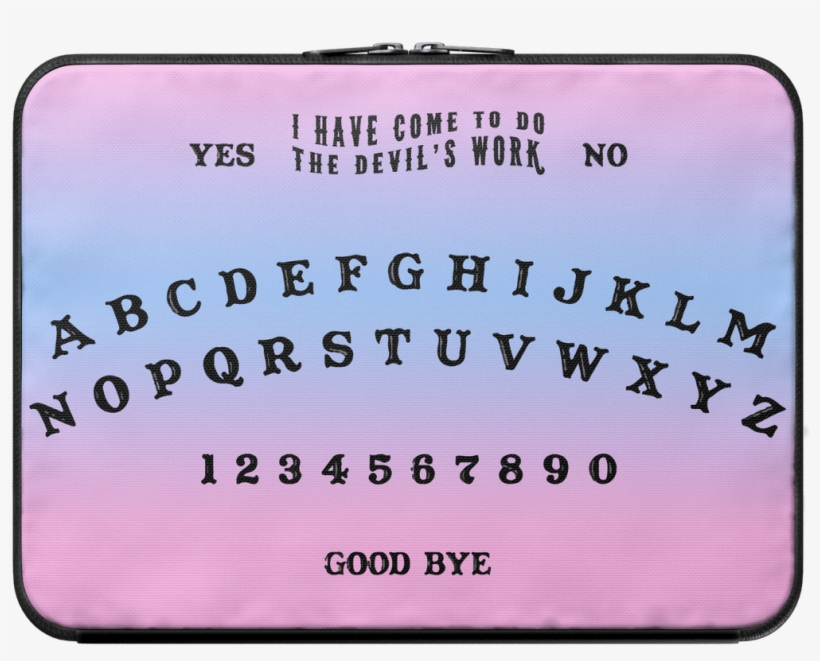 Ouija Board Laptop Sleeve,women - Classic Style Wooden Ouija Spirit Board Game, transparent png #418045