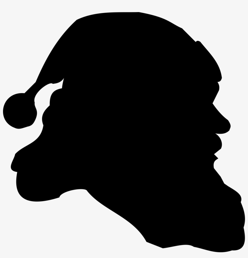 Santa Clipart Silhouette - Santa Claus Silhouette, transparent png #418197
