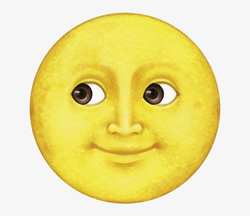 Download Ai File - Moon Emoji, transparent png #418218
