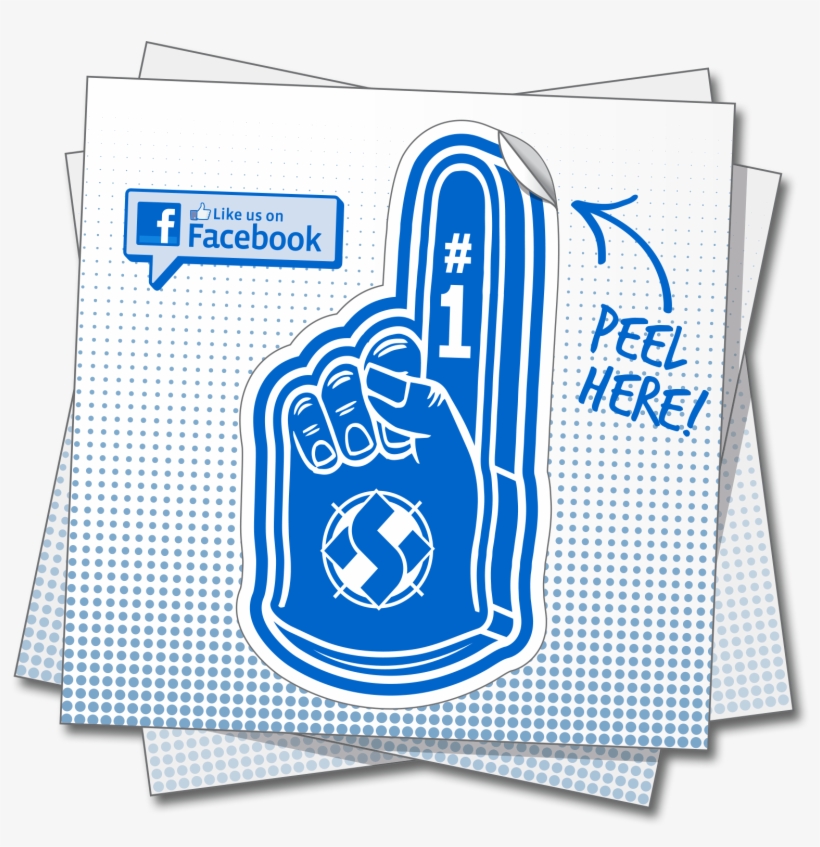 Kiss Cut Stickers Are A Perfect Promo Tool Much More - Lacrosse Stick Foam Hand, transparent png #418259