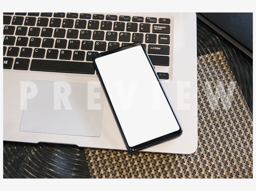 Portrait Black Android Phone Mockup Laid Down On A - Tile, transparent png #418509
