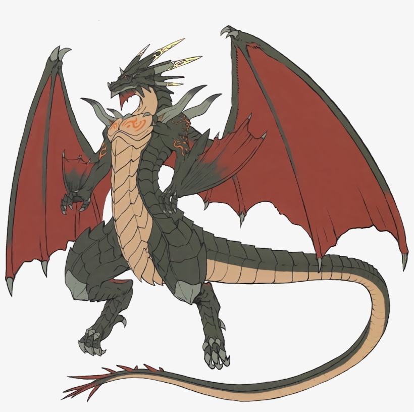 Clipart Dragon Dark Dragon - Fire Emblem King Dheginsea, transparent png #418580