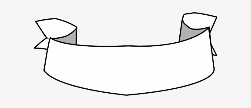 Banner T Clip Art - Ribbon Vector White Png - Free Transparent PNG 