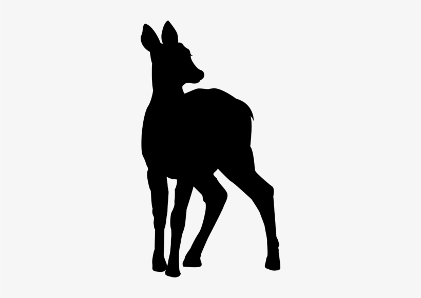 Deer Silhouette Png - Dog Licks, transparent png #418893