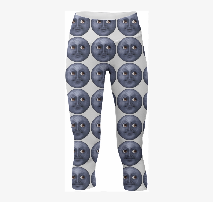 Moon Emoji Yoga Pants $65 - Moon Emoji, transparent png #418997