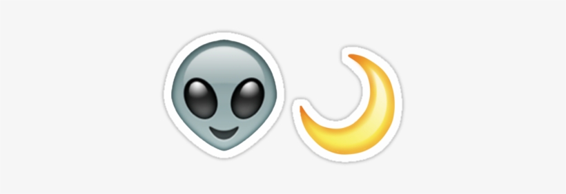 Alien Moon Emojis Stickers By Foxtail Arts987 Transparent Background Moon Emoji Free Transparent Png Download Pngkey