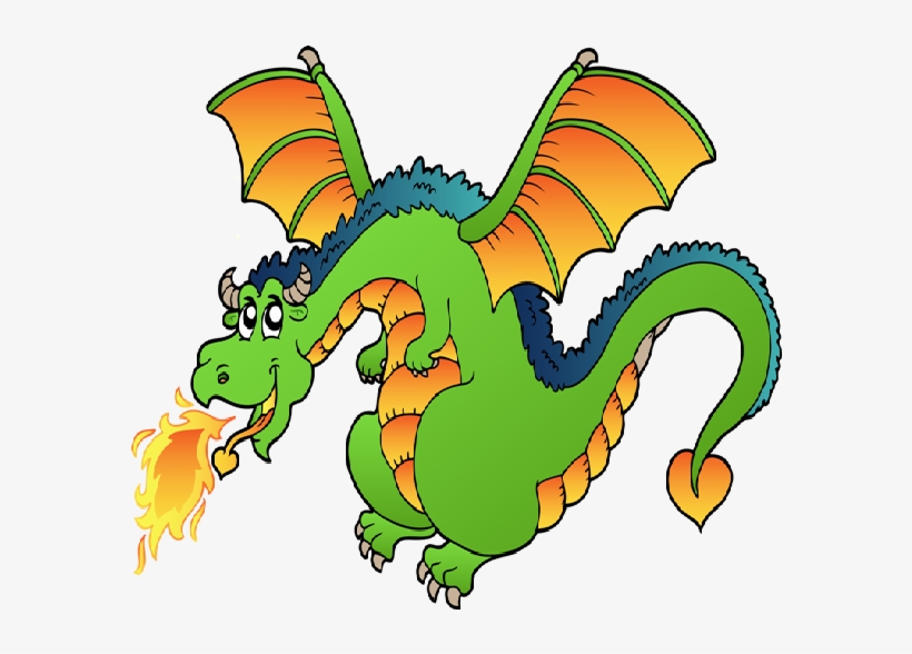 Dragon Clip Transparent Clipart Library - Clipart Dragon Fire, transparent png #419164