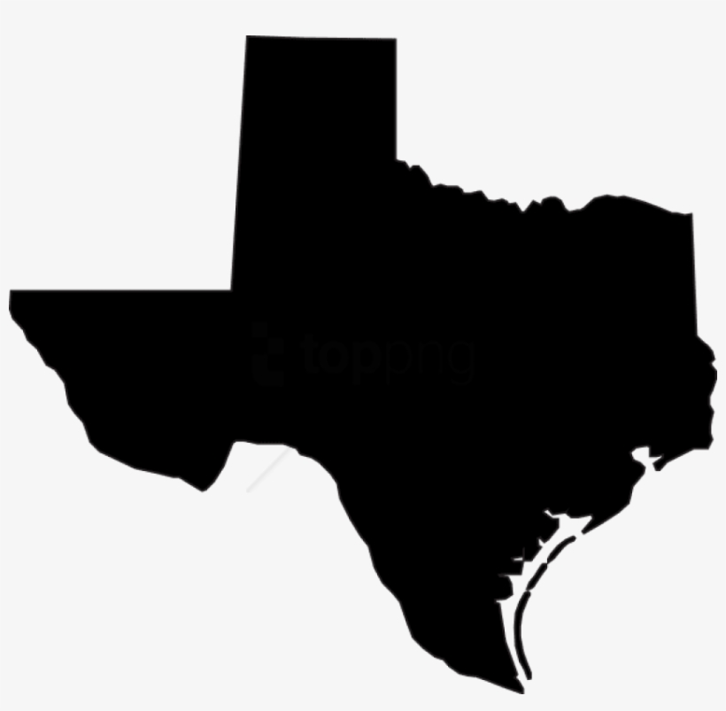Dam Vector Black And White Clipart - Black Texas Vector, transparent png #419274