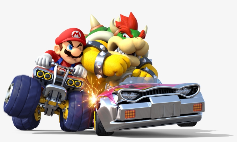 Mario Kart 8 Deluxe Recién Tiene Un Día De Lanzado - Mario Vs Bowser Mario Kart, transparent png #419346