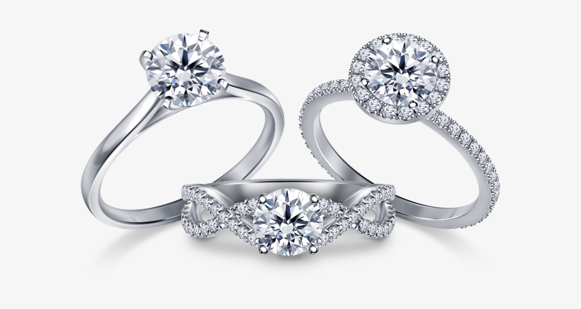 Png Download Design Your Own Diamond Jewelry Create - 1.00 Ct. Tw. Shared Prong Matching Diamond Engagement, transparent png #419426