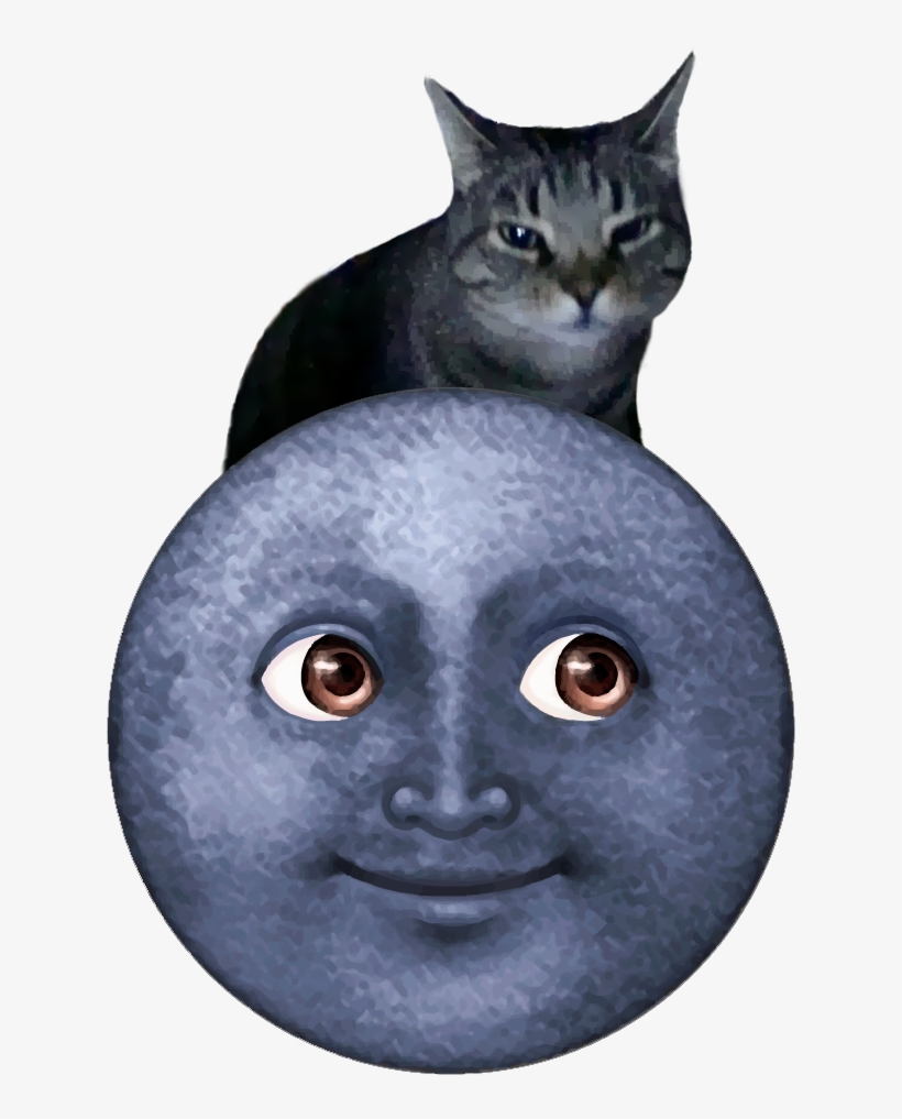 6 - Dunkelblauer Mond - Emoji Geschenkanhänger, transparent png #419467