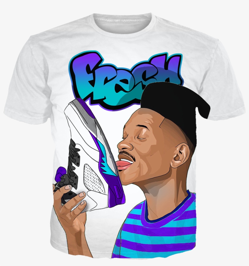 Fresh Prince 5 Sole Lick White Tee - Fresh Prince Of Bel-air, transparent png #419867