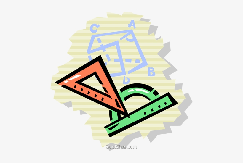 Rulers Royalty Free Vector Clip Art Illustration - Triangle, transparent png #4100462