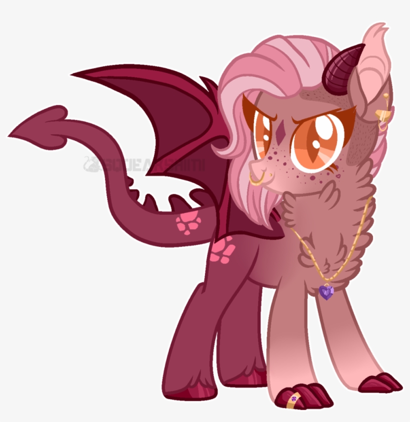 Squeakshimi, Dracony, Female, Hybrid, Nose Piercing, - Cartoon, transparent png #4100490