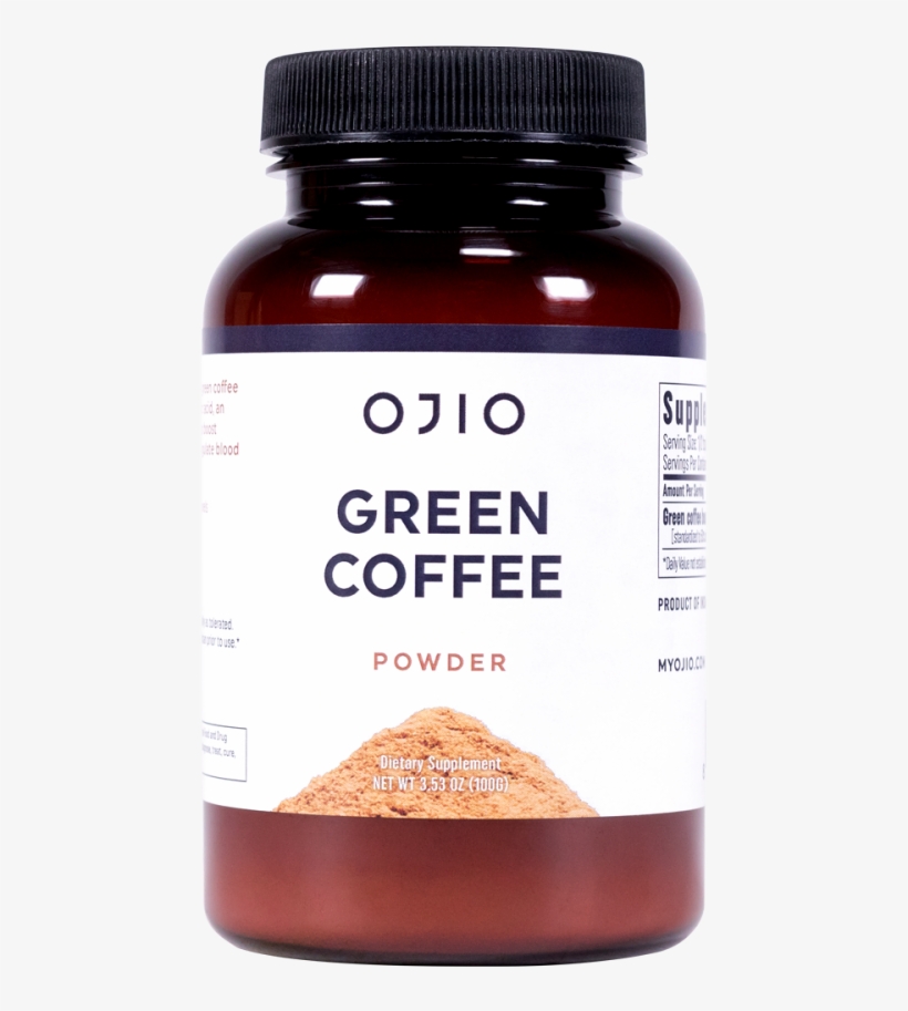 Ojio, Green Coffee Powder , 3.53 Oz (100 G), transparent png #4100517