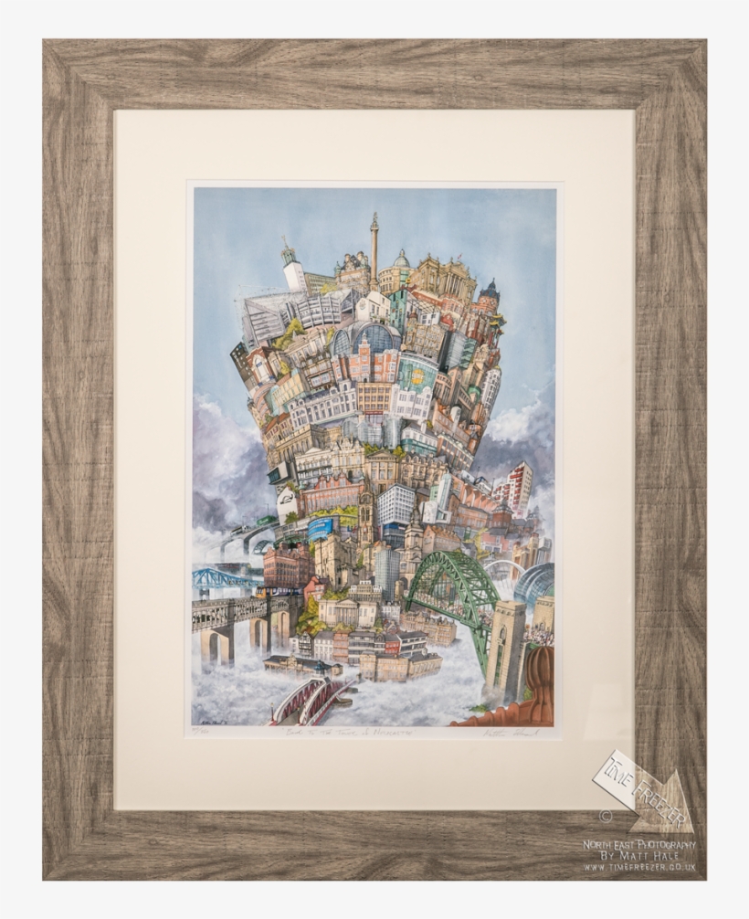 Back To The Tower Of Newcastle By Matthew Ellwood - Tower Of Newcastle Print, transparent png #4100613