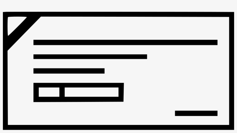 Cheque Check Payment Dd Comments - Chque Icono Png, transparent png #4100859