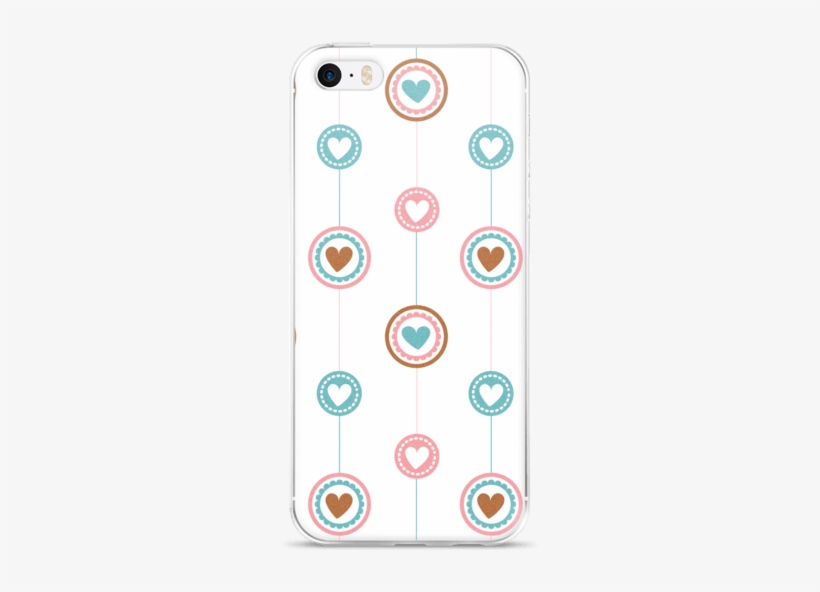 Flat Design Lines And Hearts For Iphone 5/5s/se, 6/6s - Smartphone, transparent png #4101046