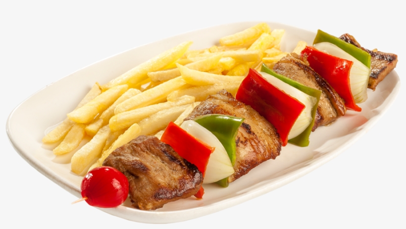 Pincho De Cerdo - Pincho Cerdo Con Papas, transparent png #4101281