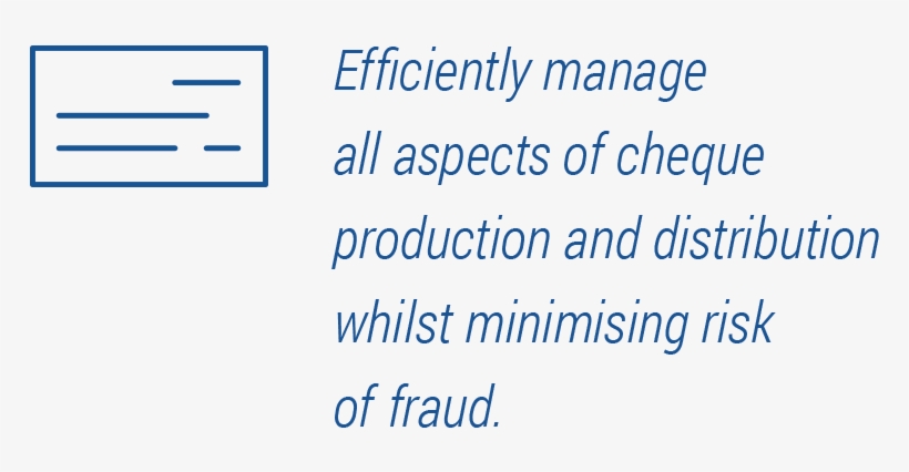 Find Out How To Produce Cheques And Manage Cheque Disbursements, - Electric Blue, transparent png #4101333