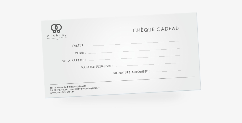 A Gift Voucher To Offer A Lunch In A Gastronomic Restaurant - Document, transparent png #4101385