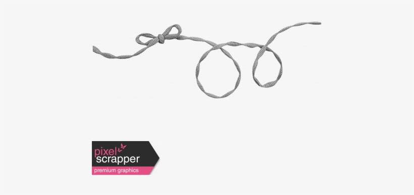 Curly Ribbon With Bow Template - Loved Word, transparent png #4101630