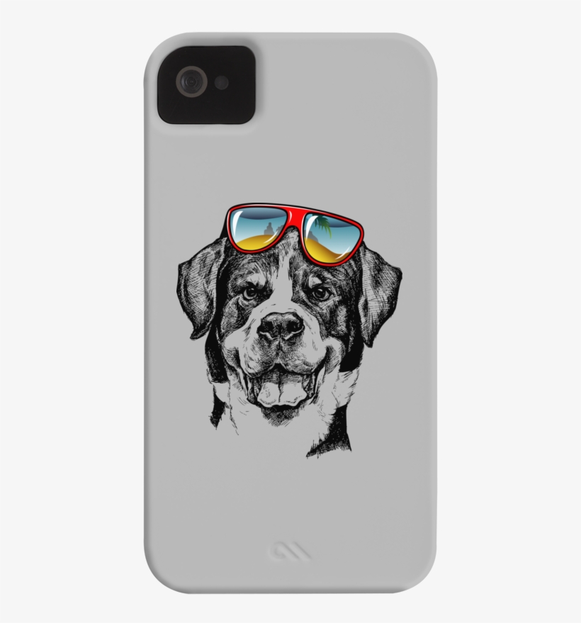 Cool Dog Phone Case For Iphone 4/4s,5/5s/5c, Ipod Touch, - Cool Dog Drawing, transparent png #4101650