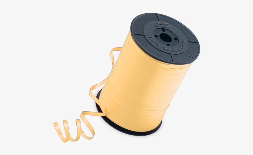 Gold Curling Ribbon - Qualatex Qualatex 3/16" Curling Ribbon White, transparent png #4101788