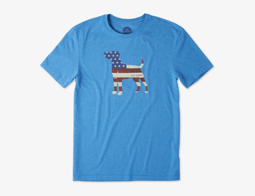 Men's Americana Dog Cool Tee - Cute Bicycle T Shirt, transparent png #4101926