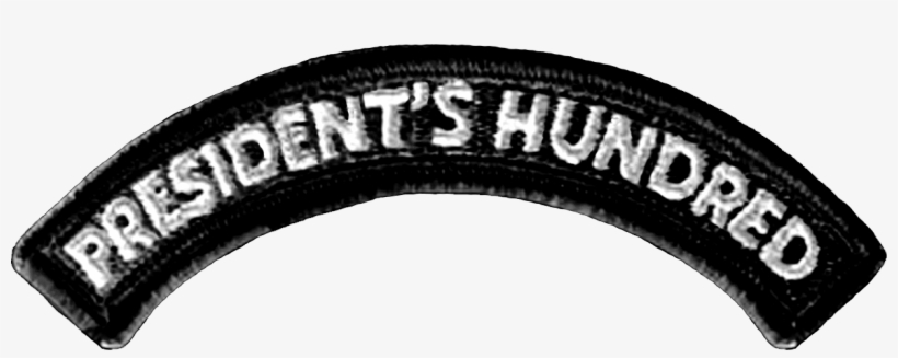 Uscg Presidents 100 Cloth Tab - Uscg President's Hundred, transparent png #4101980