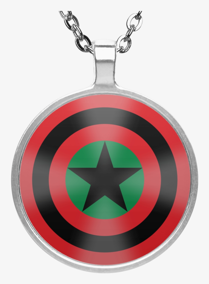 Black Star Shield [glow] Necklace - Pug Christmas Wreath Round Pendant Necklace, transparent png #4102196