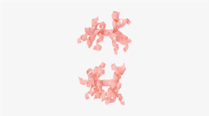 140164047 - Girl's Curly Ribbon Clips By Gymboree - Pink, transparent png #4102646